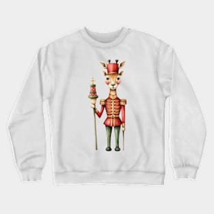 Giraffe Christmas Nutcracker Crewneck Sweatshirt